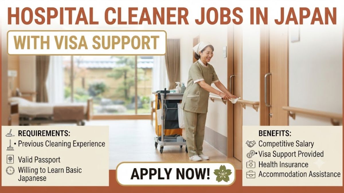 Hospital Cleaner Jobs in Japan